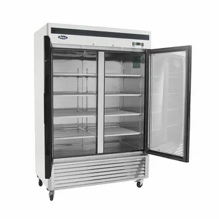 double glass door freezer